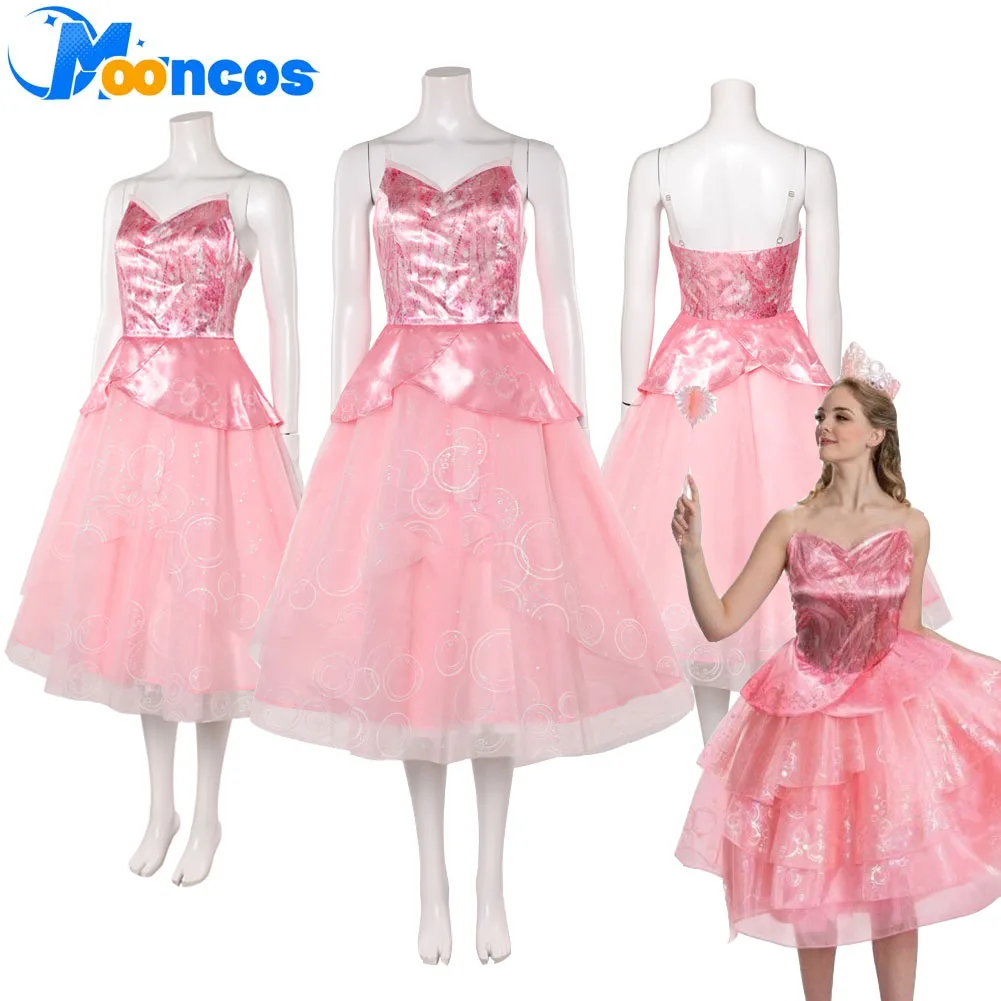 costume-de-cosplay-du-film-mechant-glinda-robe-rose-jeu-de-role-pour-femmes-tenue-fantaisie-jupe-costume-de-fete-de-carnaval-d'halloween-2025