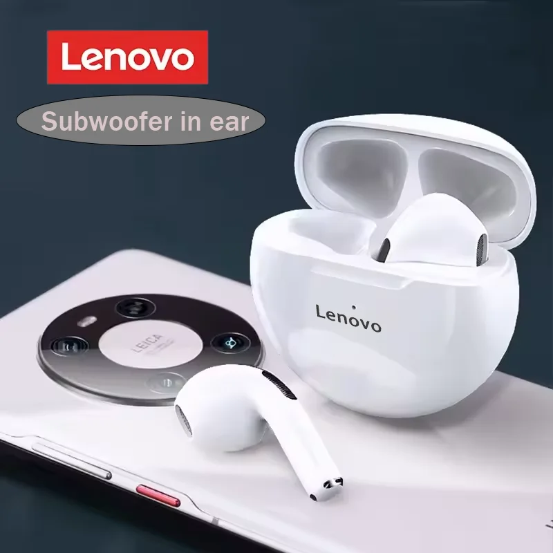 Lenovo Pro 6 TWS Bluetooth couteurs sans fil Bluetooth casque antibruit couteurs avec micro casque sans fil pour IPhone