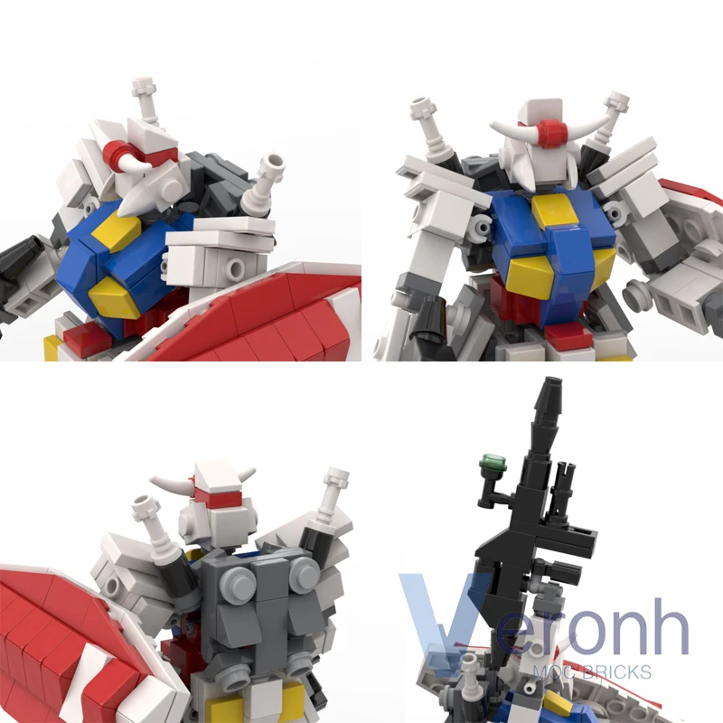 276 PCS MOC RX-78-2 Mecha Model Building Blocks Kit Creative Robot Action Figure Assembly Bricks Mindstorms Kid Toys Boy Gifts