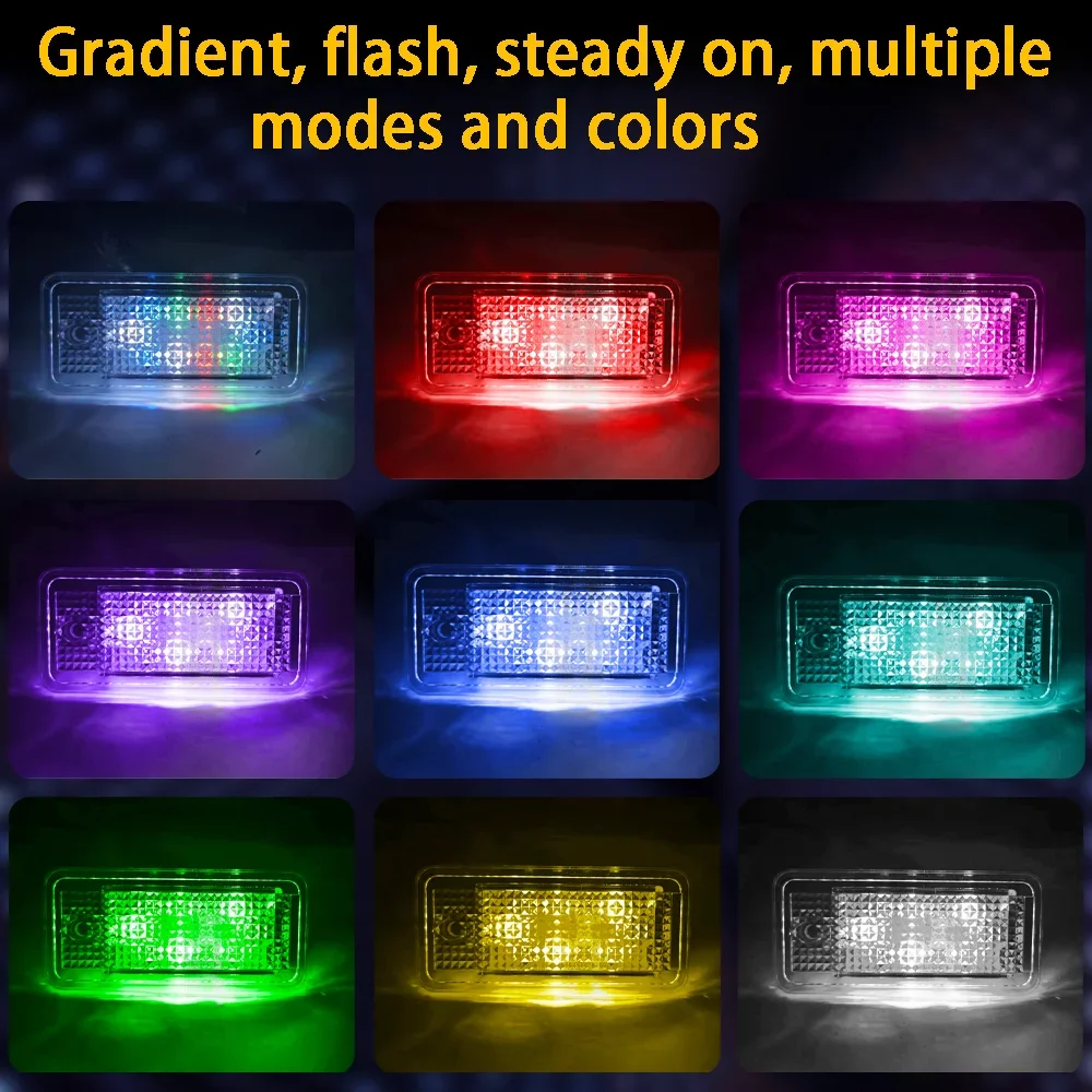 

For Audi A5 Cabrio/Cabriolet 2008 2009 2010~2023 2024 2pcs Car License Number Plate Lamp 12V LED License Plate Light Accessories