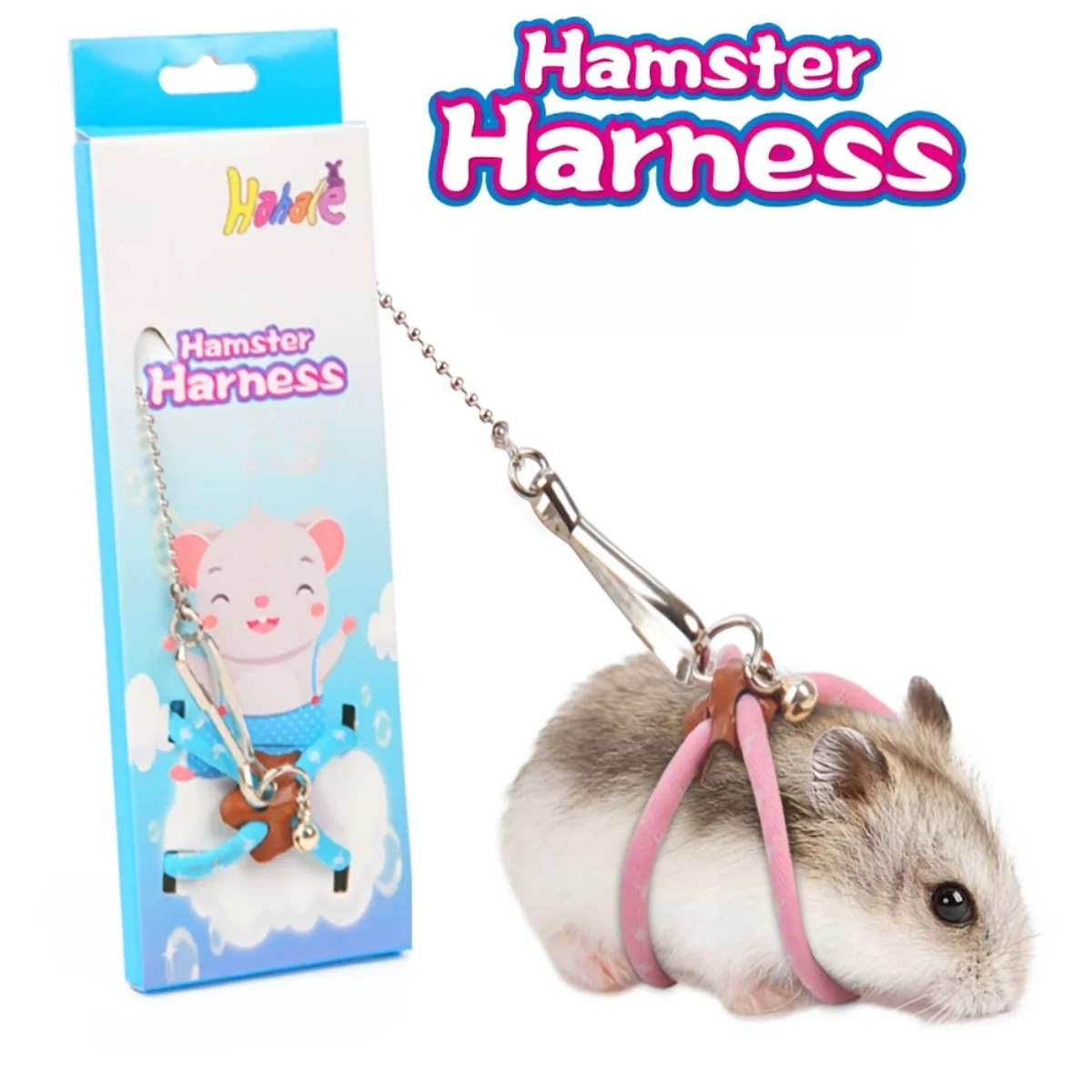 Hamster Leash Anti Bite Rodent Rope Outdoor Walking Harness for Small Pets Secure Adjustable Lead Travel Accessories Supplies