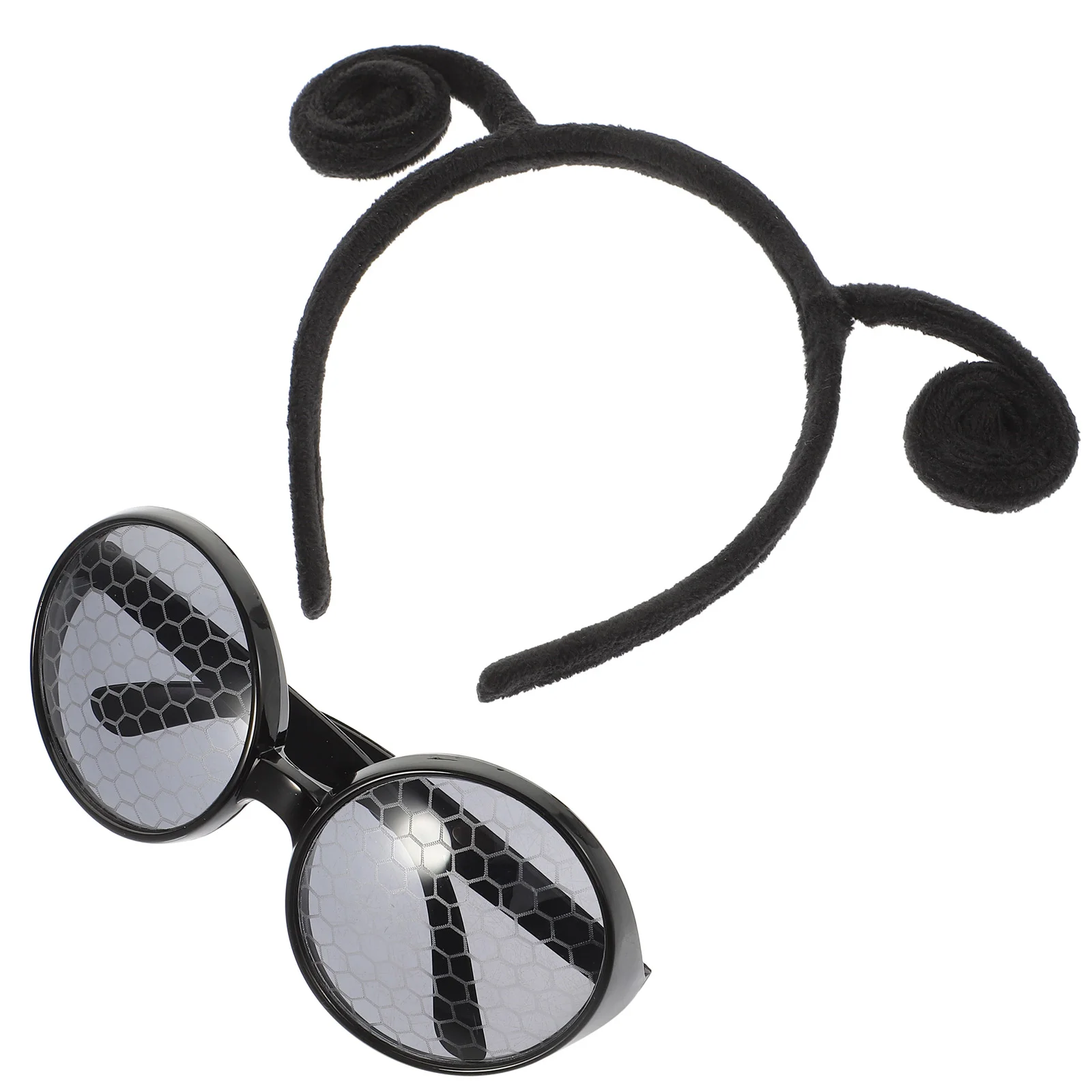 Insect Party Dress Up Antenna Costume Headband Hairband Decorative Girl Cosplay Glasses Lovely