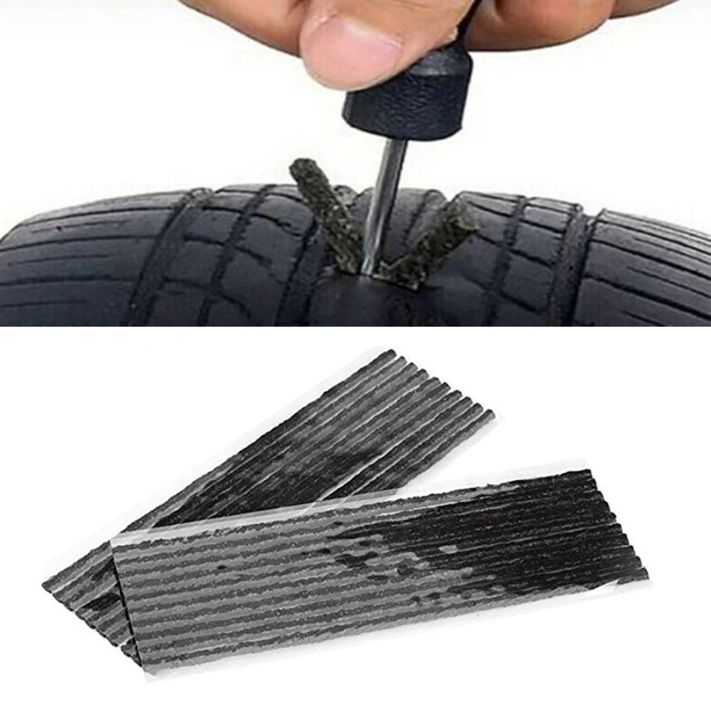 Tire Repair Strips 6mm/3.5mm Car Motorcycle Bike Tyre Puncture Repairing Stiring Glue Rubber Strips Tools Plug Car Accessories