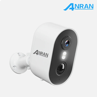 ANRAN 3MP Security Solar Camera Wifi PIR Detection Siren Alarm Full Color Night Vision Spotlight Outdoor Wireless Two Way Audio