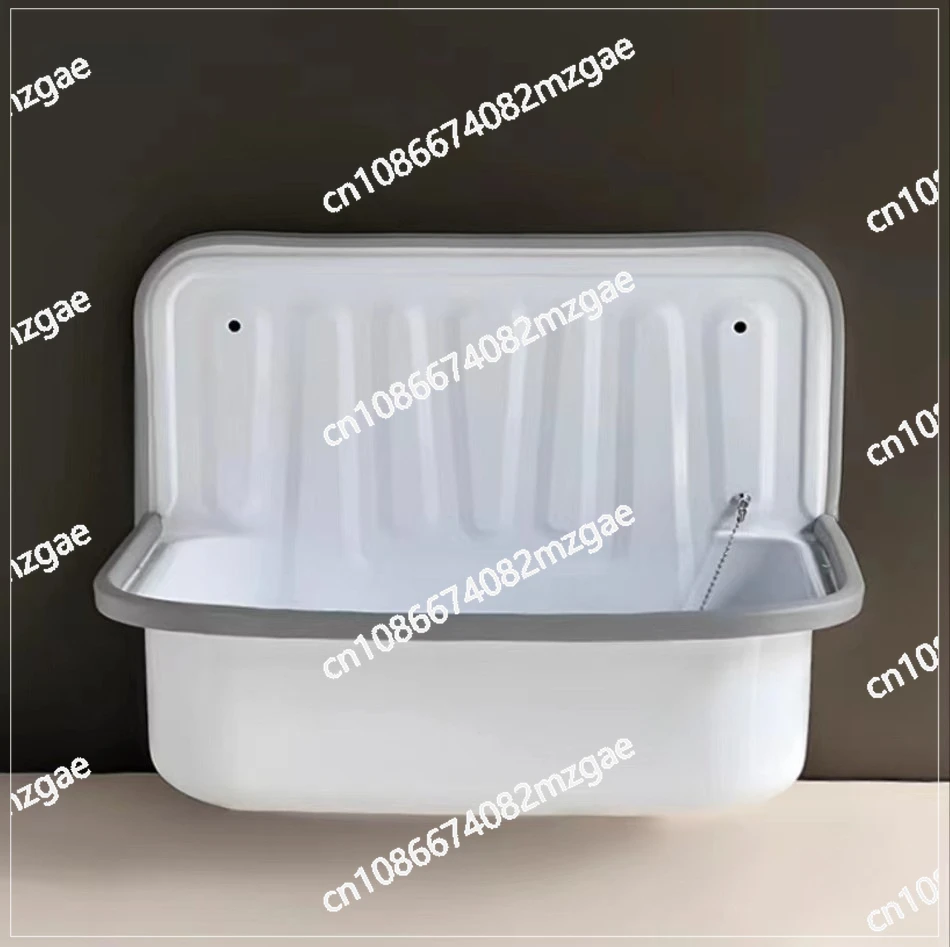 European Wash Basin Retro Bronze Plating Nostalgia Hanging Basin Bathroom Sink Model Room