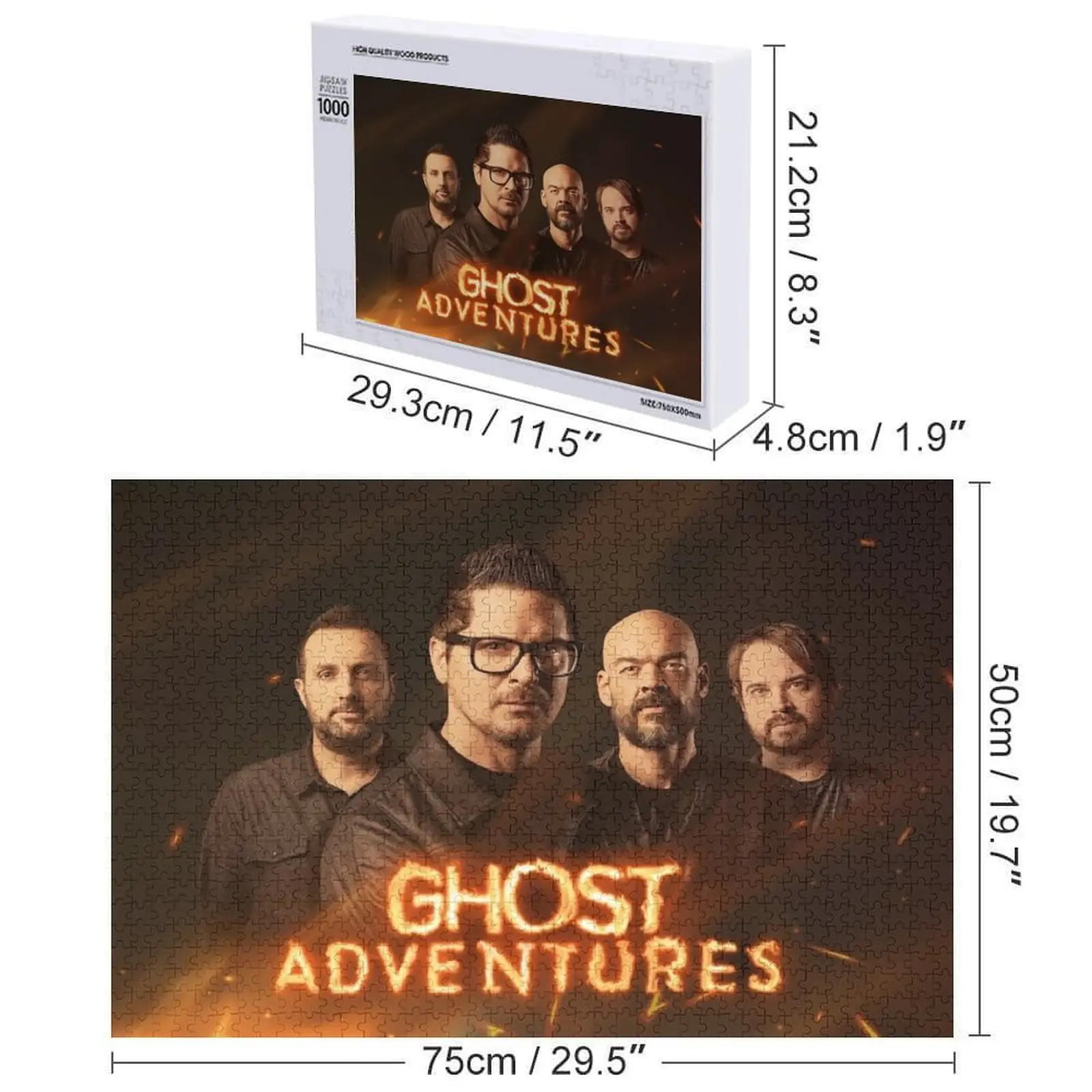 أحجية الصور المقطوعة لطاقم مغامرات الأشباح، هدية قابلة للتخصيص، ألغاز لعبة أطفال مخصصة