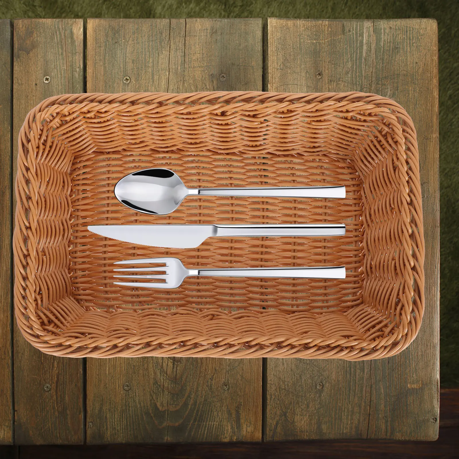 

Plastic Kitchen Storage Basket Safe Chopsticks Forks Cutlery ganizer Neat Home Accessory Household Utensil Baskets