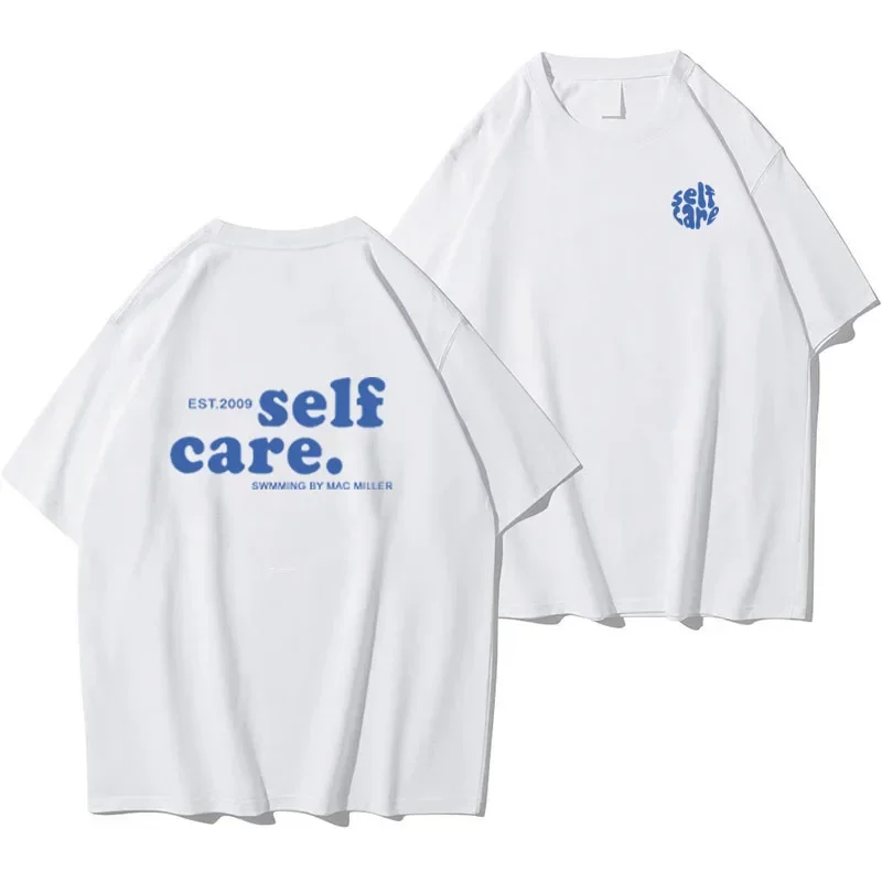 メンズカジュアルセルフケアTシャツ,ラウンドネック,ヨーロピアンサイズ,ヒップホップトップ,macc miller,ファッション,夏