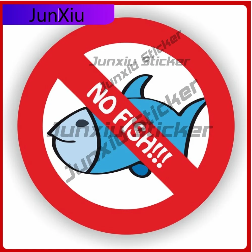 

No Fish Allergy Safety Warning Rotundity Sign Vinyl Graphic Decals V125 Motorcycle Stickers And Decals Scratch Cover Car Bumper