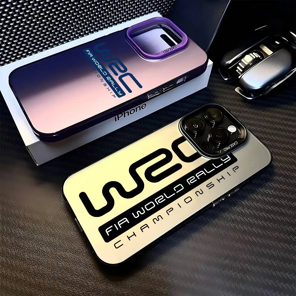 W-WRC Rally Racing Handyhülle für iPhone 17 16 15 14 11 12 13 Pro Max Plus Pro Farbige Silberne Abdeckung