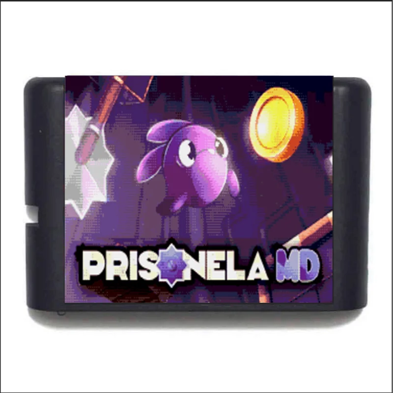 16-битная игровая карта Prisonela MD для Mega Drive Genesis, поддержка экономии памяти
