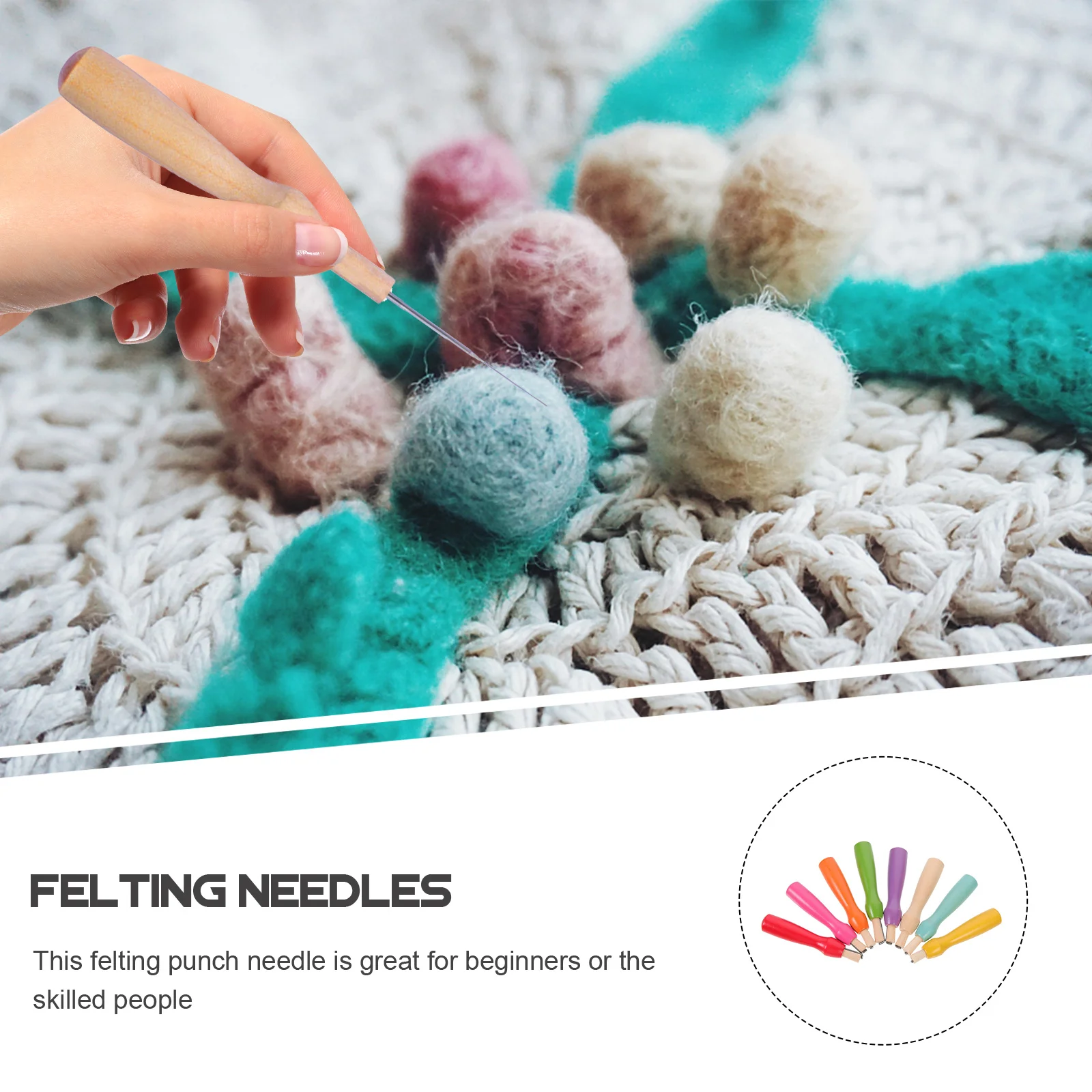 

8Pcs High Quality Felting Needles DIY Wool Felt Art Craft Supplies Felting Needles Craft Wool Felt Needle Stitch Punch