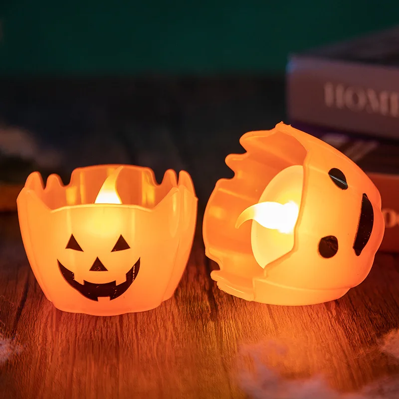 Halloween Pumpkin Lights Spooky Party LED Light Electronic Candle Halloween Dress Up Props