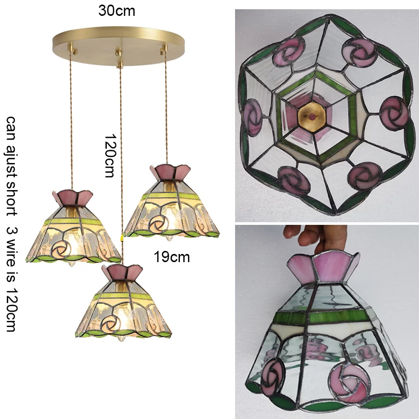 Retro Tiffany kroonluchter plafondlampen woonkamer hanglamp decoratie eetkamer slaapkamer keuken loft hanglamp