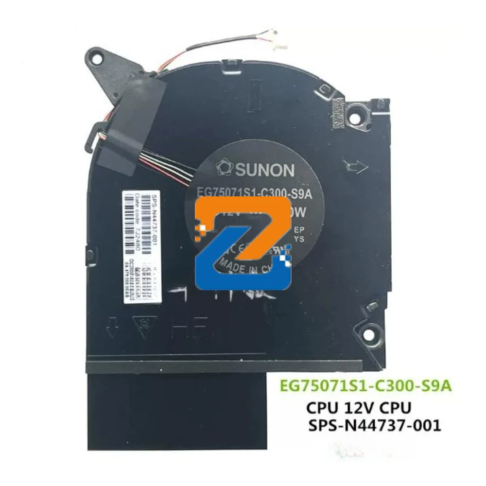 For HP 16-WF 16-XF TPN-C167 TPN-C168 CPU Cooling Fan N44737-001 EG75071S1-C300-S9A EG75071S1-C310-S9A DC12V 6.00W