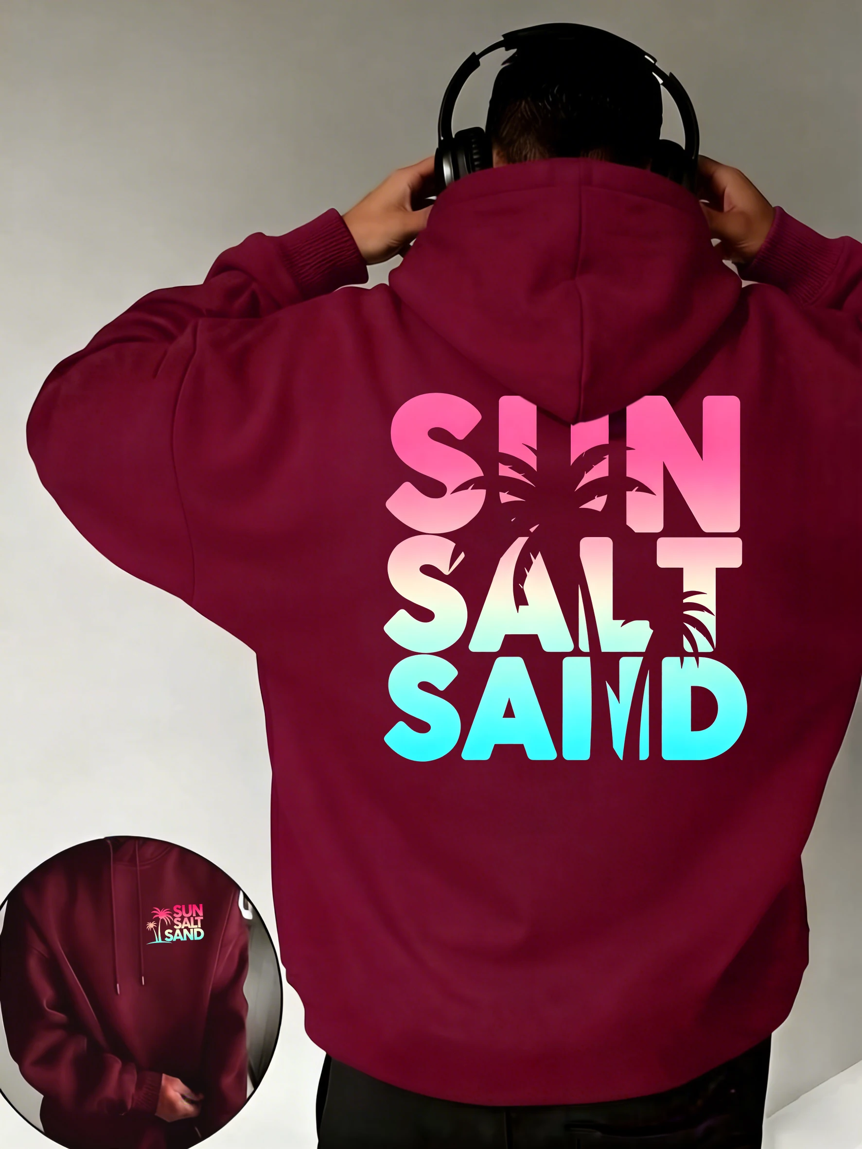 Kleurrijke Zon Zout Zand Print - Winter Clothing English recensie en prijs