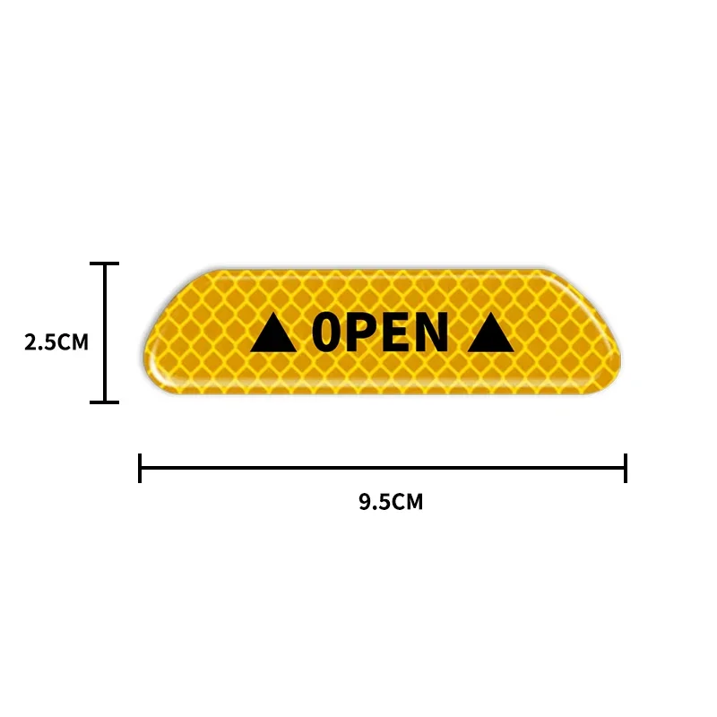 4 sztuk/zestaw drzwi samochodu odblaskowe naklejka na forda Focus mk2 mk3 Fiesta mk7 Ranger Mondeo mk4 S-MAX Kuga Mustang Escor akcesoria