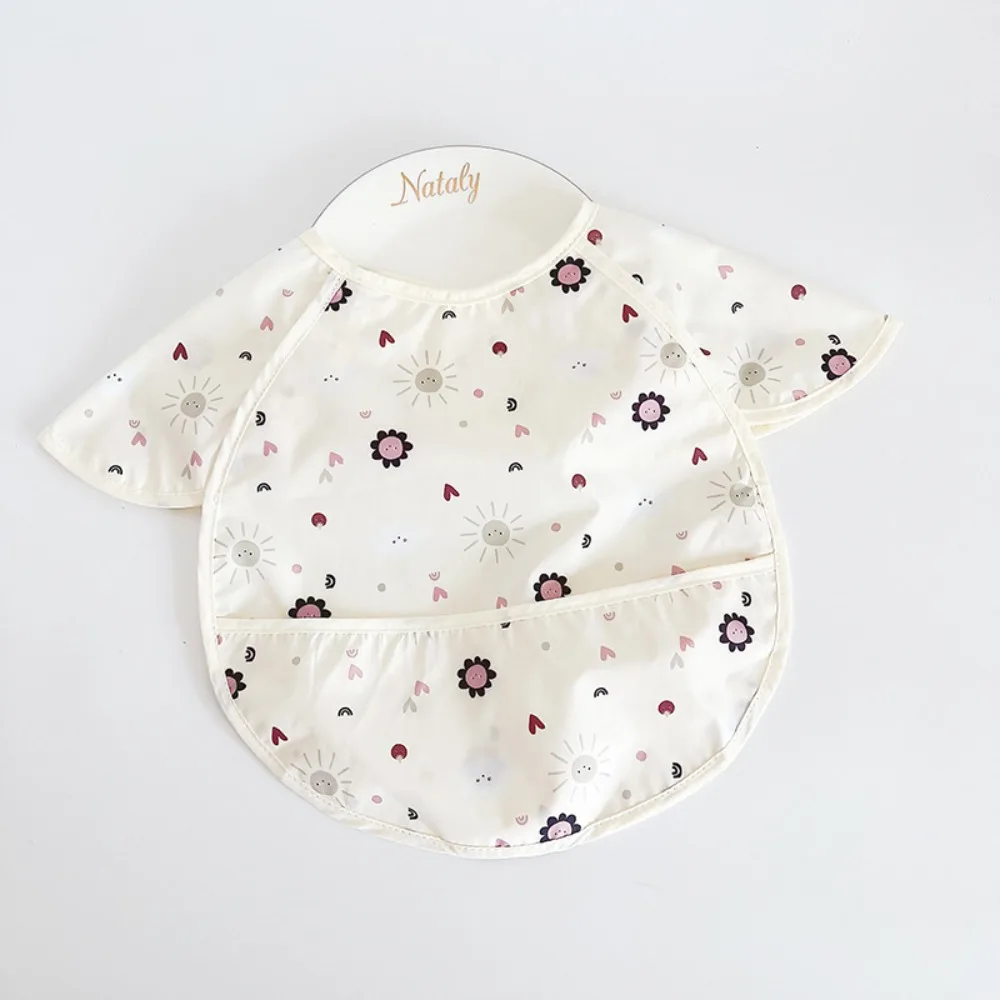 

Animal Pattern Baby Feeding Bib Anti-dirty Waterproof Baby Drooling Bibs Short Sleeve Sleeveless Saliva Towel Burp Apron