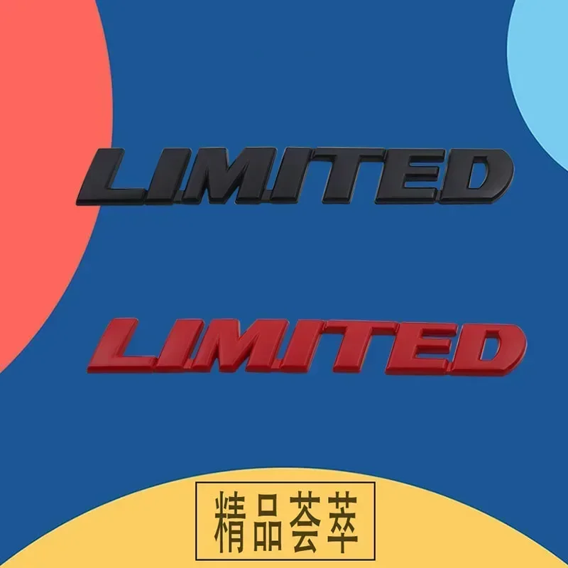 QA 3D Premium Luxury LIMITED car Engine Hood Fender trunk Tail Rear Nameplate Decal Emblem Badge Sticker