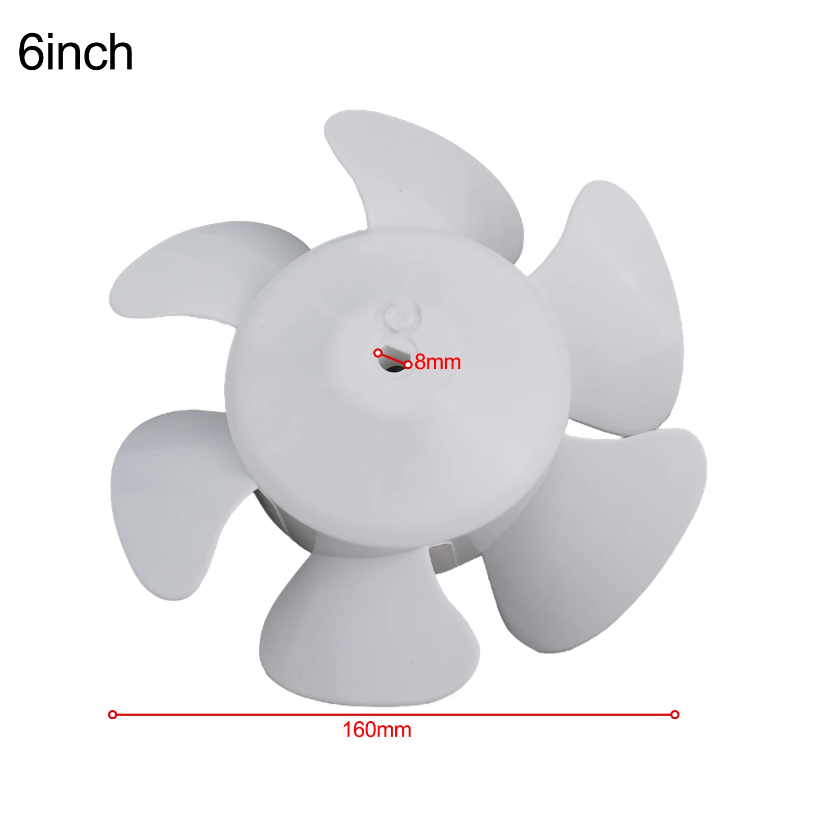 For Roof Ventilation Hoods Fan for blades 6 Blade Design Rubber Material Quiet Operation Long Lasting Multiple Size Choices