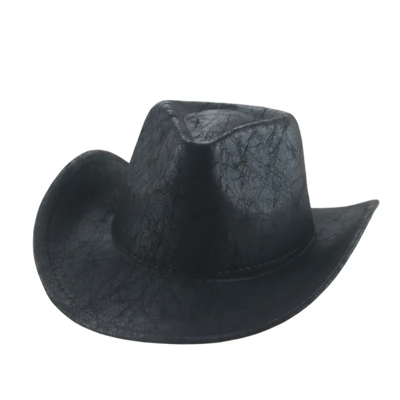 Grenz überschreitende Party Fedora Hut westlichen Cowboyhut Zylinder europäischen und amerikanischen Herren hut Filz Denim Zylinder Filz kappe große Krempe