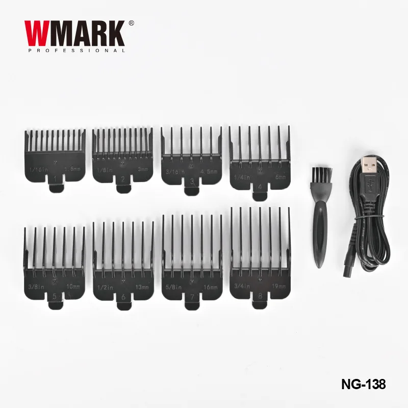 WMARK NG-138 +NG-388new hair clipper oil head electric clippers hot selling charging base hair salon