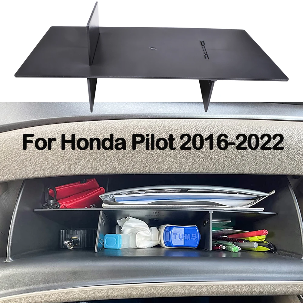 

Glove Box Organizer for Honda Pilot 2016-2022/ Ridgeline 2017-2023/ Passport 2019-2023 Accessories, Interior Grid Insert Divider