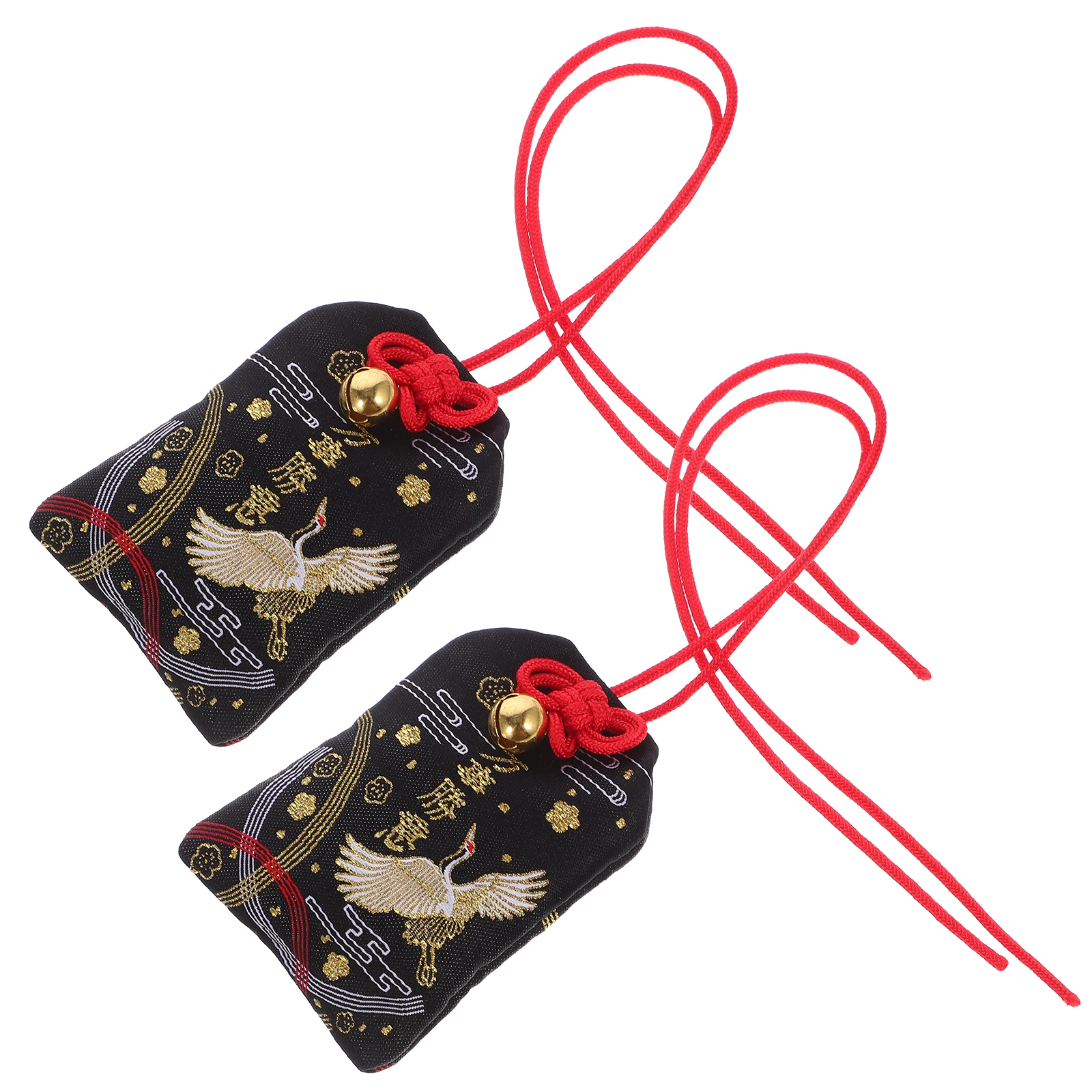 

2 Pcs Academic Amulet Japanese Style Fortune Bags Household Small Blessing