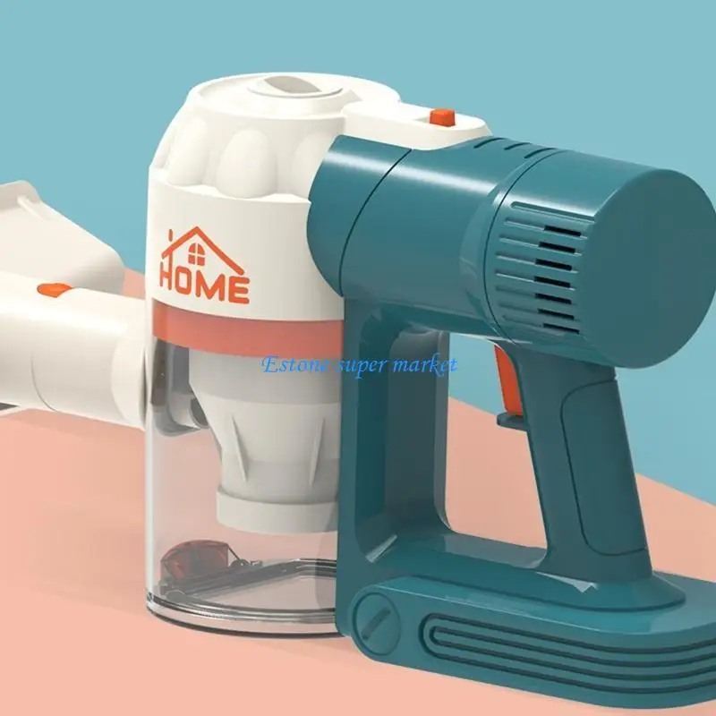 

090B Cord-Free Vacuum Cleaner Home Cleaning Product Housekeeper Toy Cleaning Tool for w/ Hanging Support Children Fine Motor
