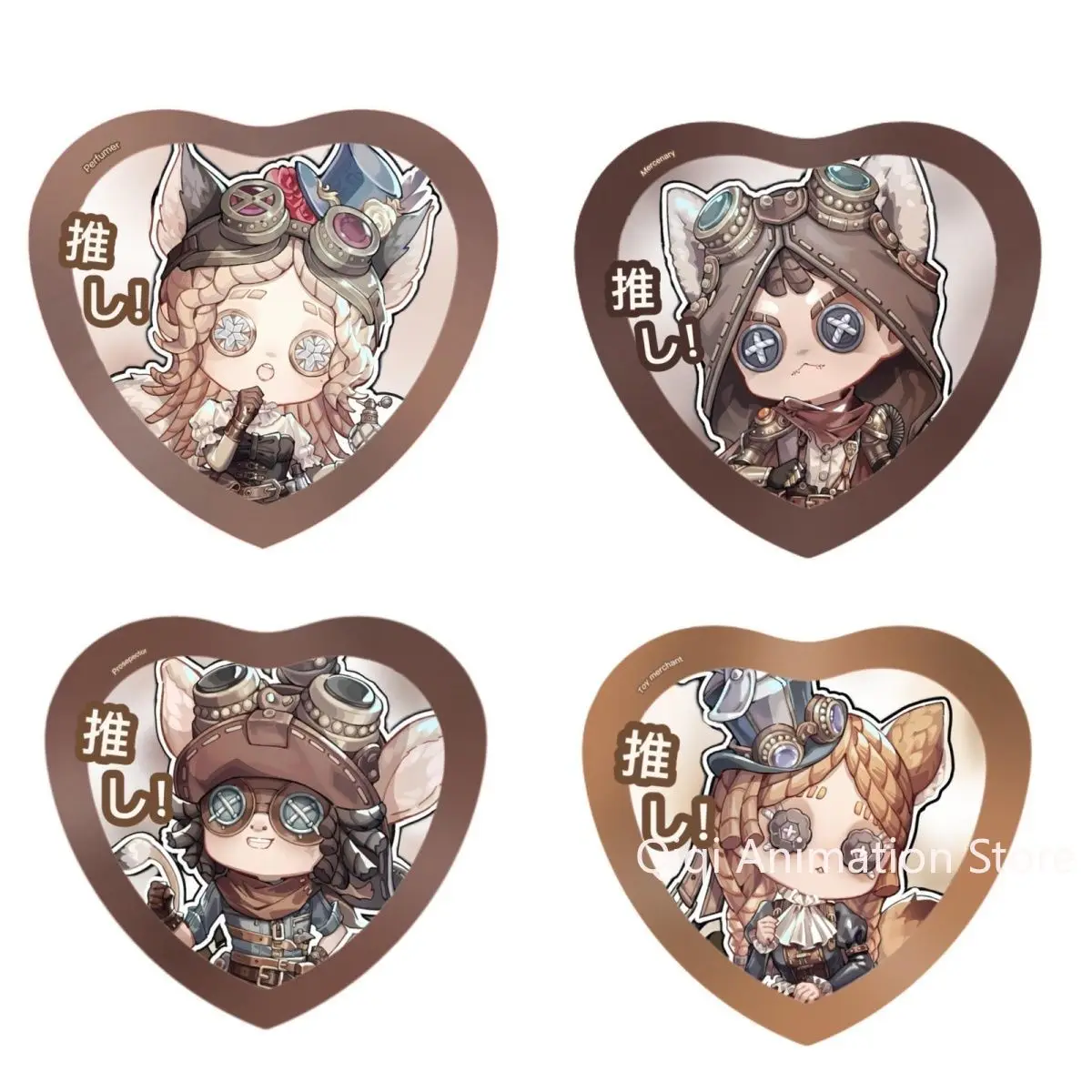 

4 шт., булавки Identity V Naib Subedar, милые значки в стиле аниме, броши, булавка на лацкан, аксессуары для рюкзака, шляпы, коллекционные рождественские подарки