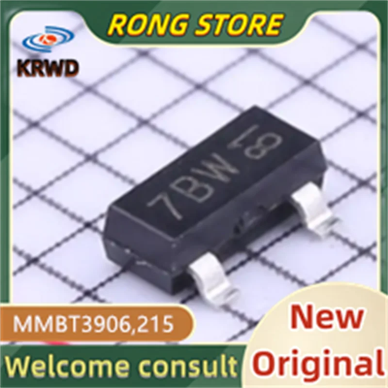 50PCS 7BW NEW Original MMBT3906,215 MMBT3906  3906