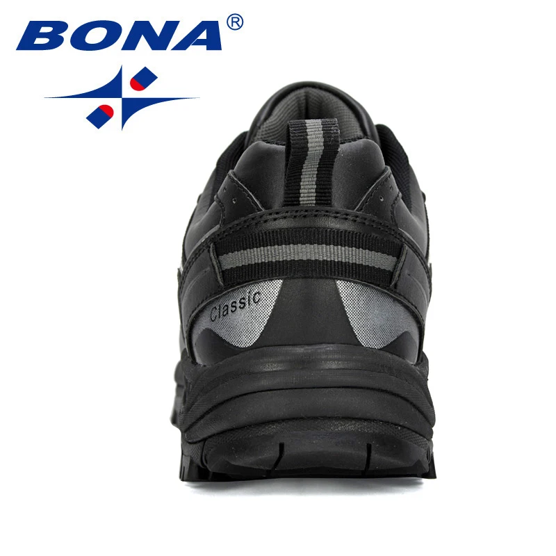 BONA New Designers Hiking Shoes Male Mountain Climbing Trekking Shoes Man Cow Split Sport Walking Shoes Men Trendy Sneakers