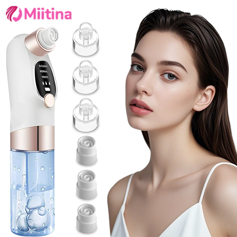 

Blackhead Remover Pore Vacuum Face Cleaner Electric Pimple Acne Black Head Removal Water Cycle Black Dot Remove USB Rechargeable