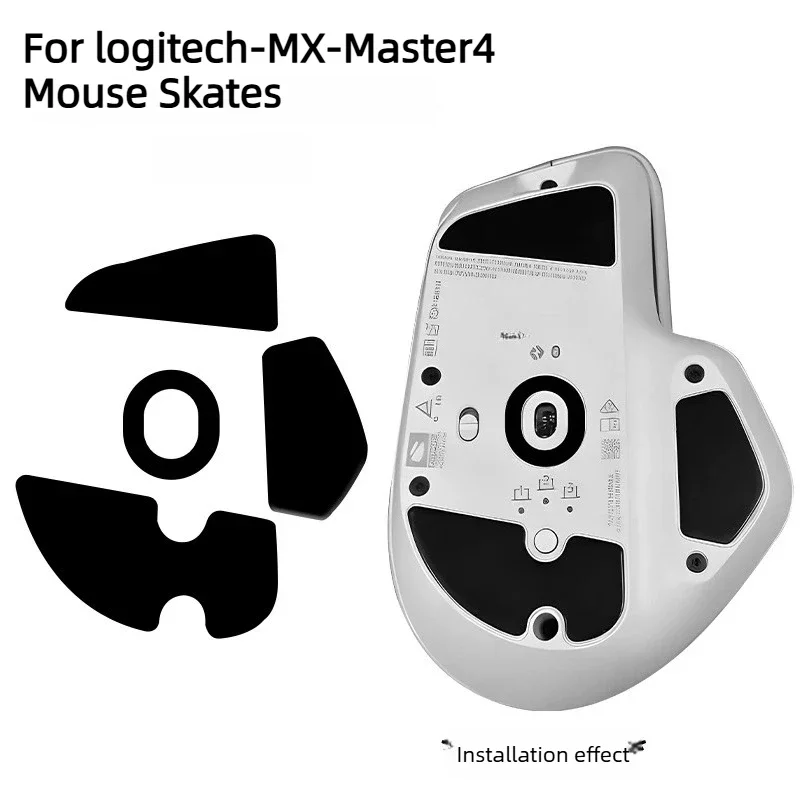 For Logitech MX Master 2S/2/3S/3/Master4,Smooth Glide Wear‑Resistant ReplacementAccessories ICE-Version Curved PTFE Mouse Skates