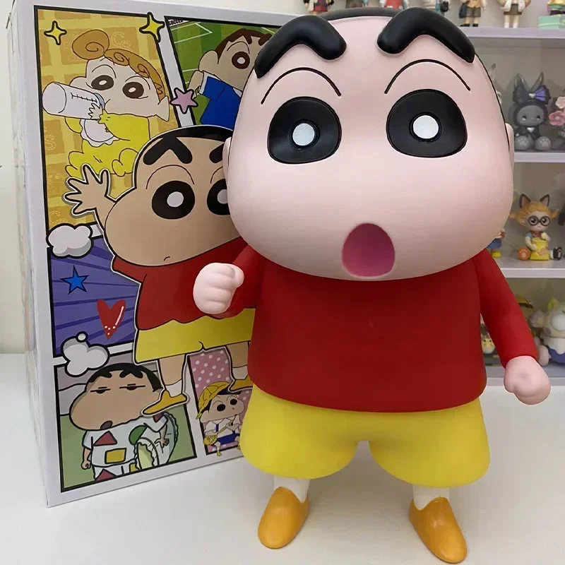 

40 см Crayon Shin-Chan 1:1 Большая фигурка друзья периферийная Серия Модель автомобиля ОРНАМЕНТ Кукла Коллекция аниме ограниченные подарки на день рождения