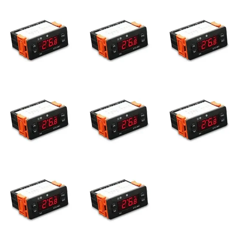 2025 Trend 8X ETC-961 Thermostat Temperature Controller Humidity Control Thermometer Hygrometer Refrigeration Alarm 220V NTC Sen