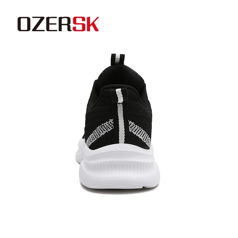 OZERSK Women Shoes Fashion Gym Casual Sneakers Shoes Knitted Classical Soft Comfortable Breathable Female Sneakers