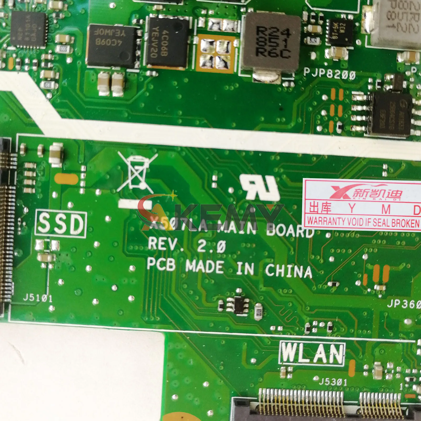 X507LA Laptop Motherboard For ASUS VivoBook F507L X507L A507L R507L X507LA Notebook Mainboard W/ I3 I5 I7 CPU tests OK fast ship