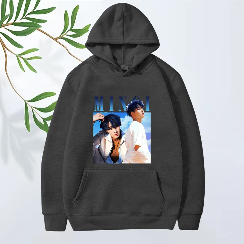Mingi Ateez classic fashion graphic hoodie 2025 men women vintage cool Long sleeve Sweatshirt with print oversized hoodie unisex