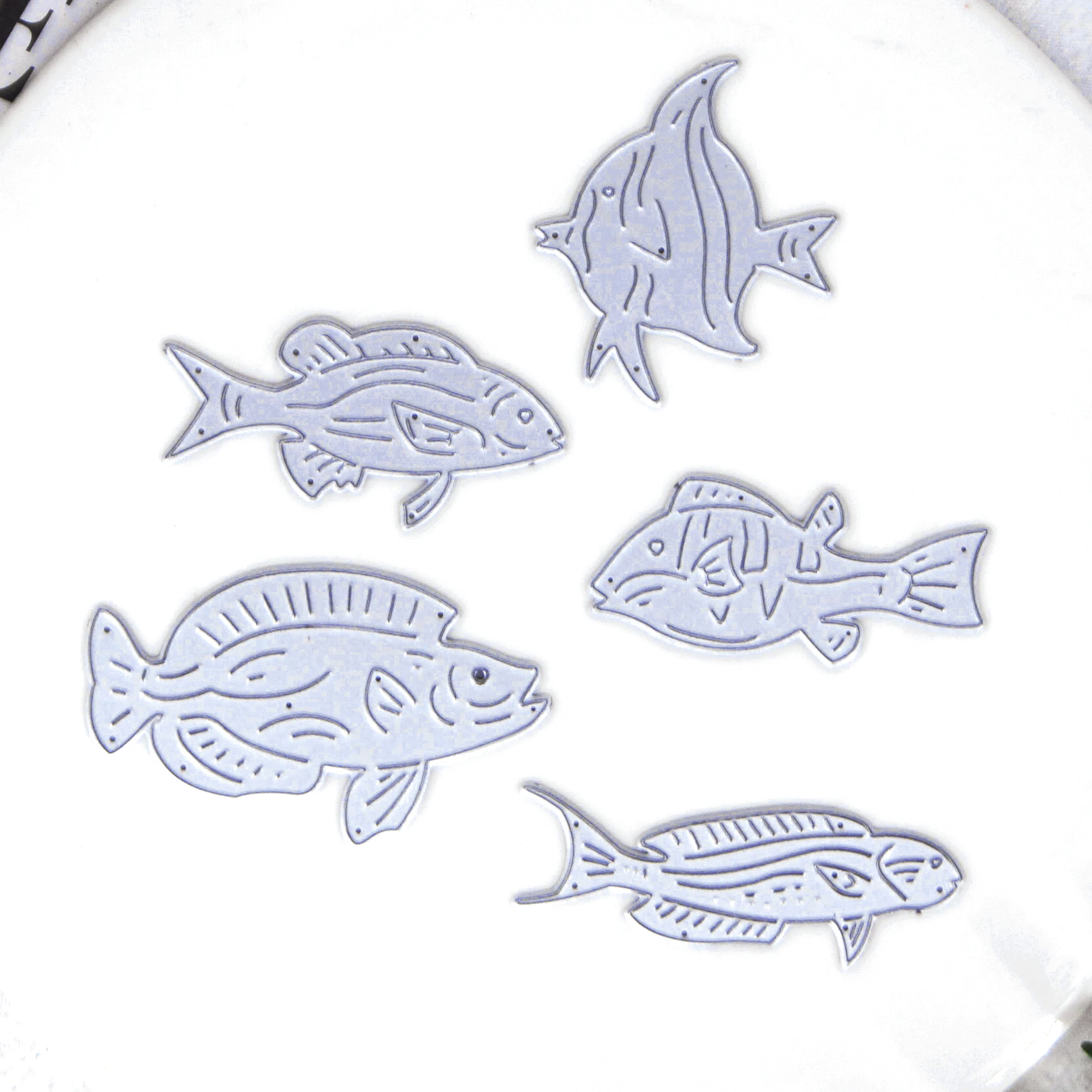 Marine Fishs Diy Metal Cutting Dies Stencils For DIY Scrapbooking Post Card Clipart Decorative Embossing Handcraft Template