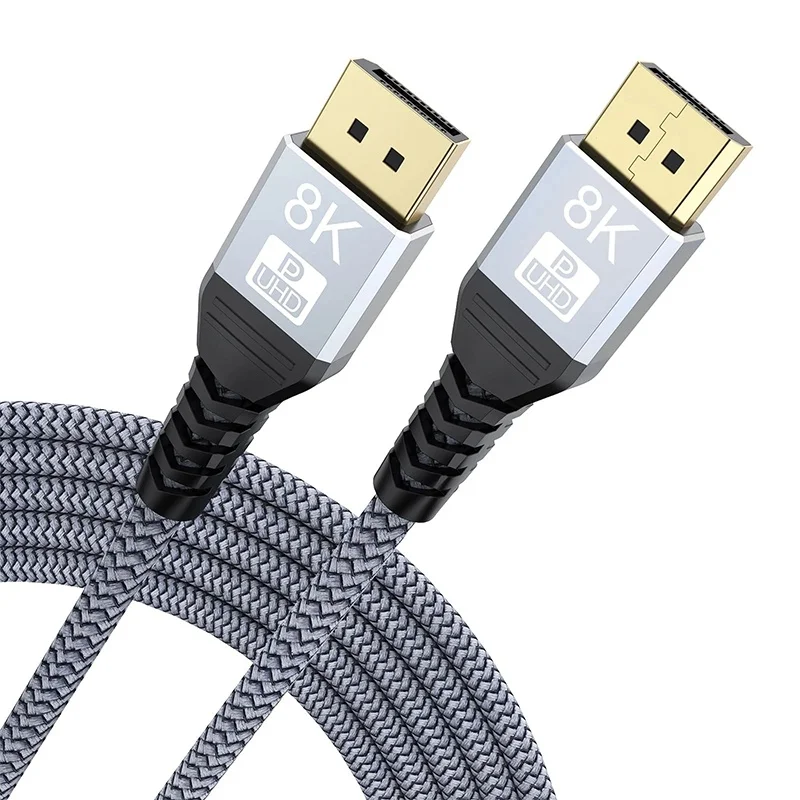 8K DP Cable For Desktop Notebook Screen High Speed Display Port Cord Durable Home Office Connection Gaming Setup Video Cable Kit