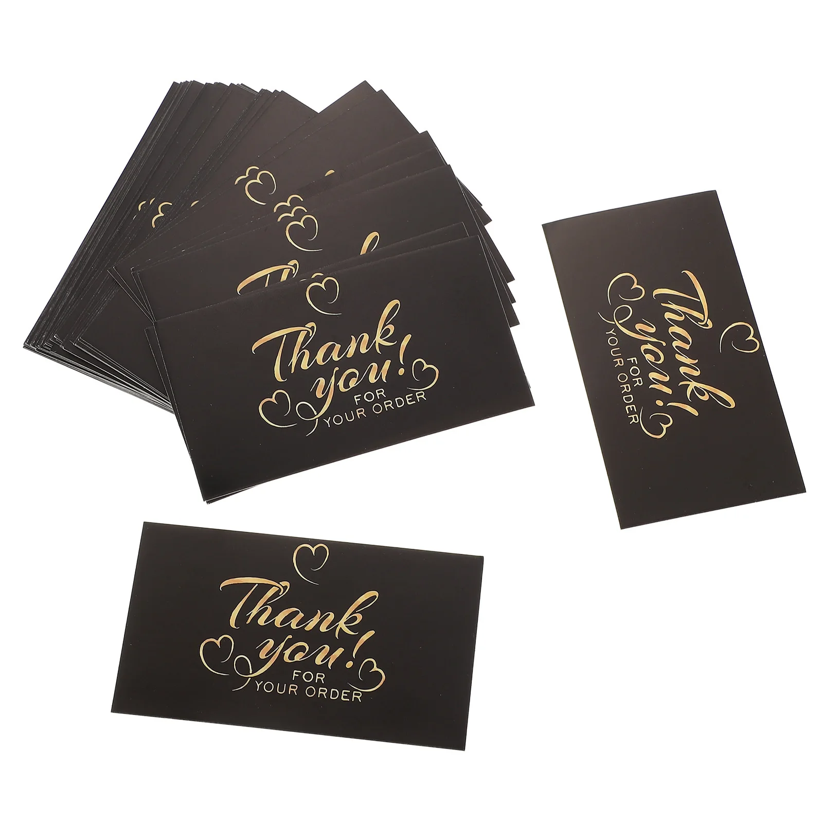 50pcs Thank You Cards Small Flower Decorative Blank Thank Cards Bulk For Wedding Baby Shower Delivery Shop Supply Accessory