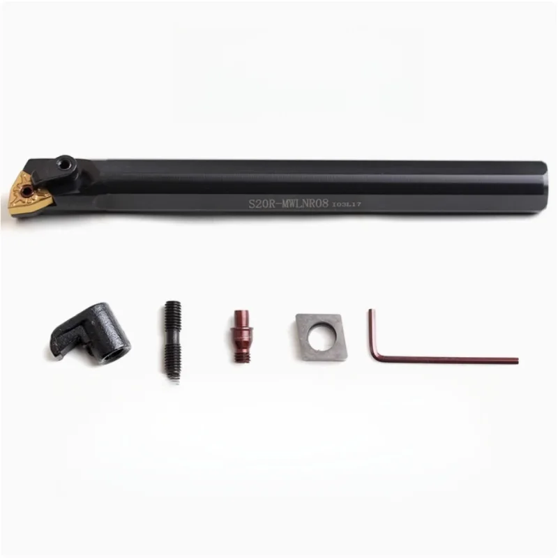 1pcs S16Q-MWLNR06/08 S20R-MWLNL06/08 S25S-MWLNR08 เครื่องกลึง CNC ภายในเครื่องมือสําหรับ WNMG คาร์ไบด์แทรก