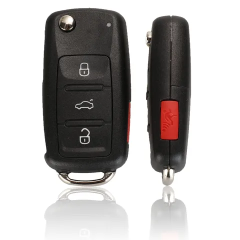 Jingyuqin 4-кнопочный корпус автомобильного ключа для VW Caddy Eos Golf Jetta Beetle Polo Up Tiguan Touran 5K 0837202 Чехол AD Складной флис