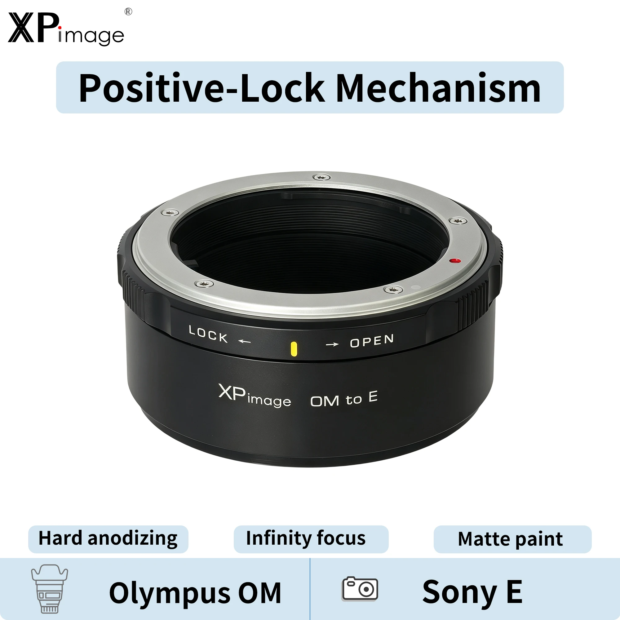 XPIMAGE Lens Mount Adapter for Olympus OM Zuiko Lens to Sony E Camera