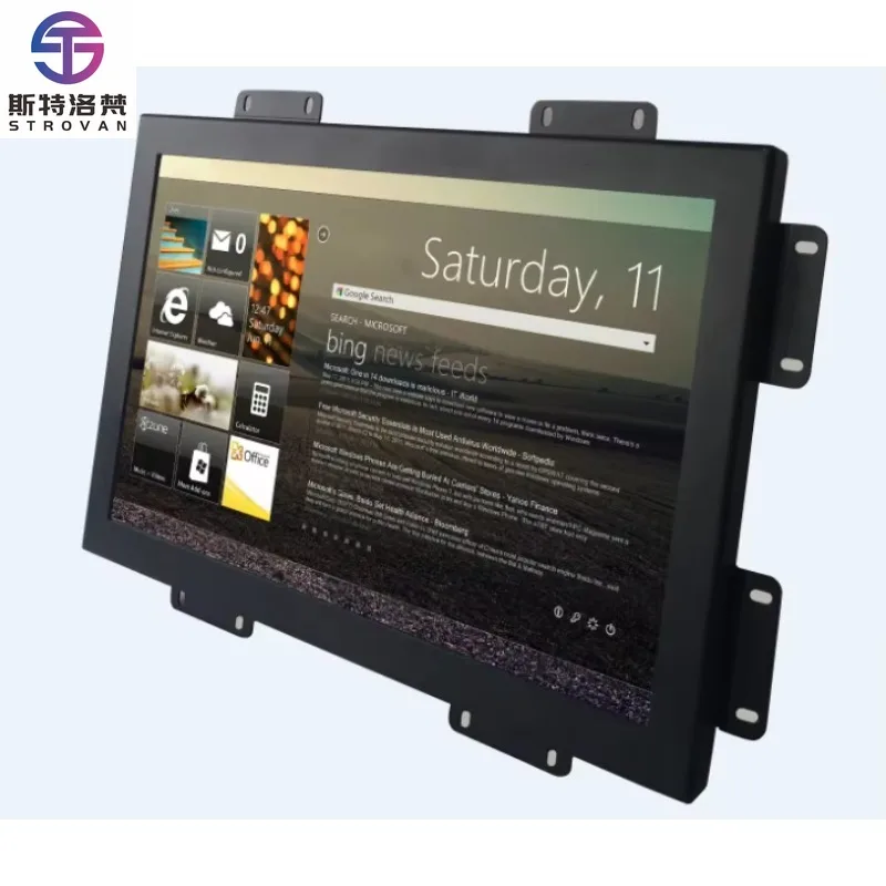 21.5 Inch Metal Case LED/LCD Display Touch Screen  USB New Industrial Capacitive Open Frame Touch Screen