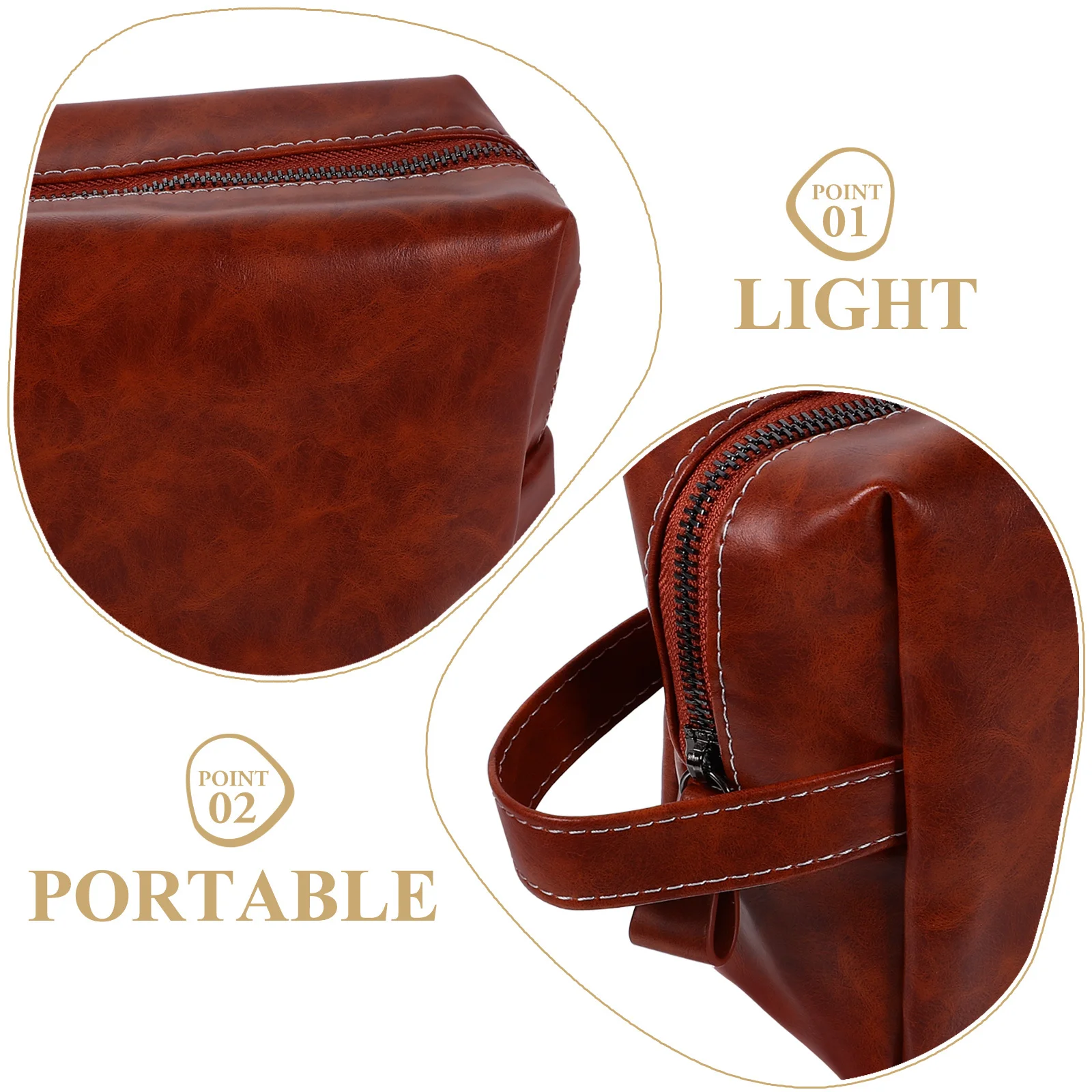 

Vintage Toiletry Bag Large Capacity Waterproof Travel Wash Kit for Men Women Portable Makeup Storage Pouch