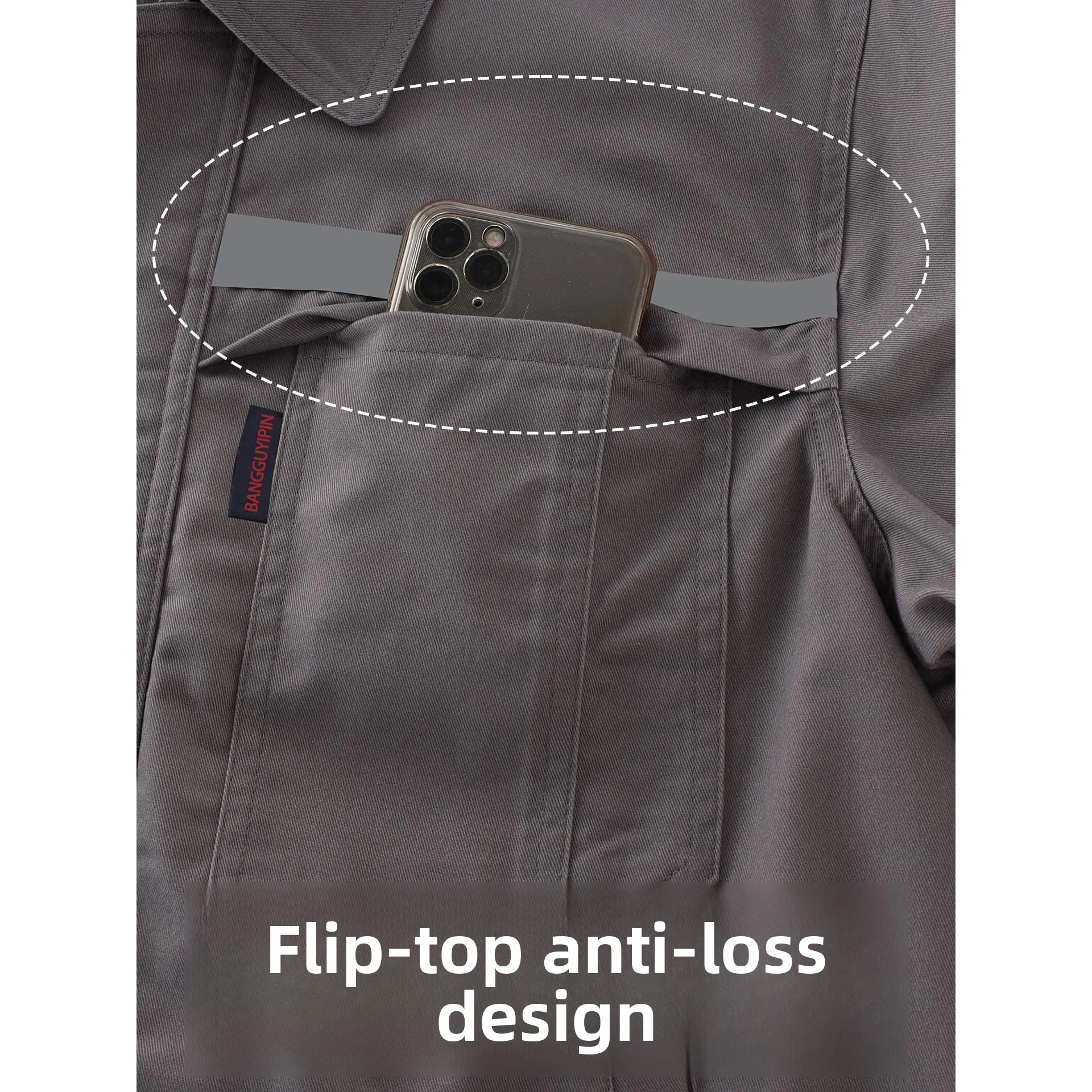 

Men's Work orm Set Spring Autumn Double Layer Reinforced Reflective Strip Anti-Wrinkle Wear Resistant Car Repair High End...