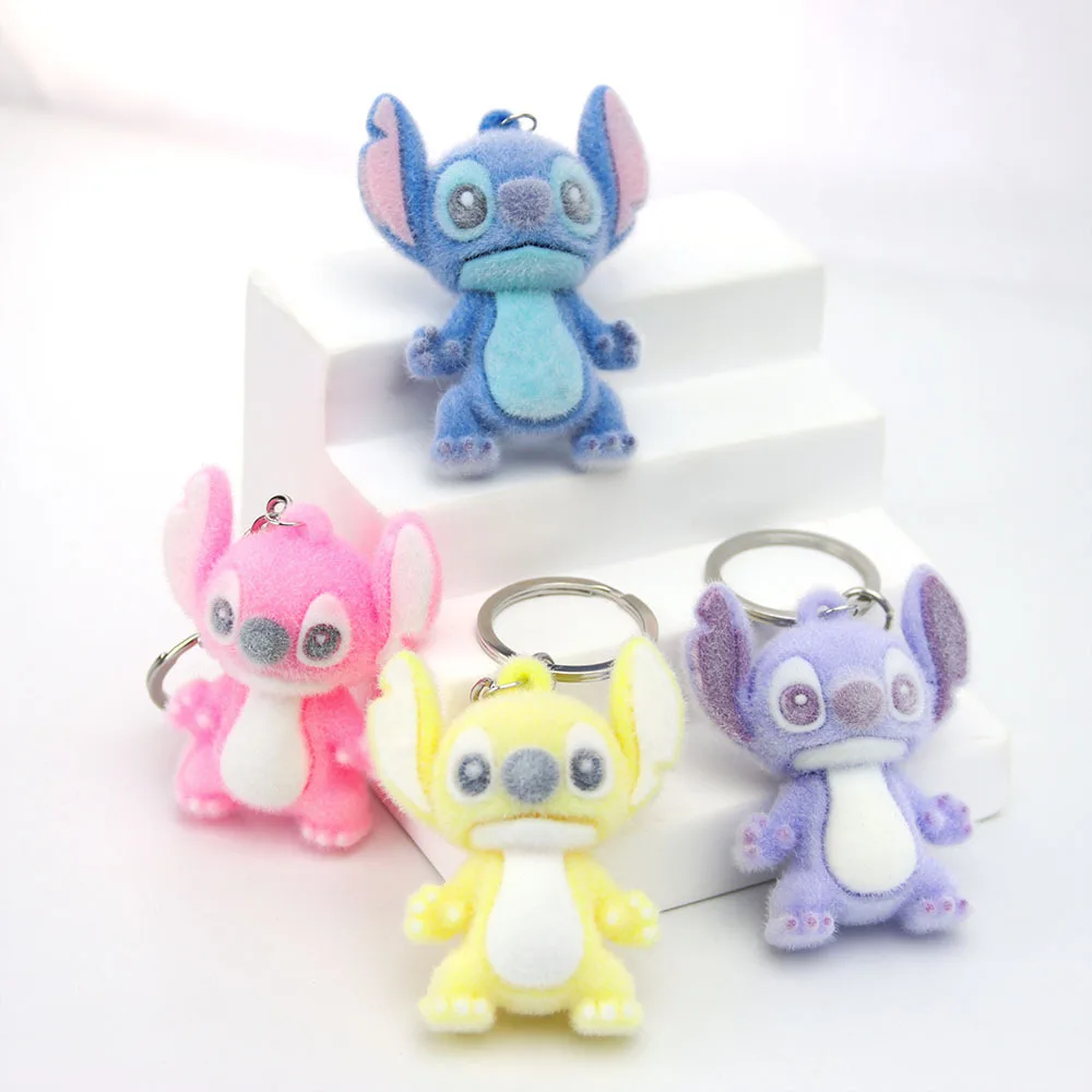 

1PCS hot resin cartoon creative couple car key chain