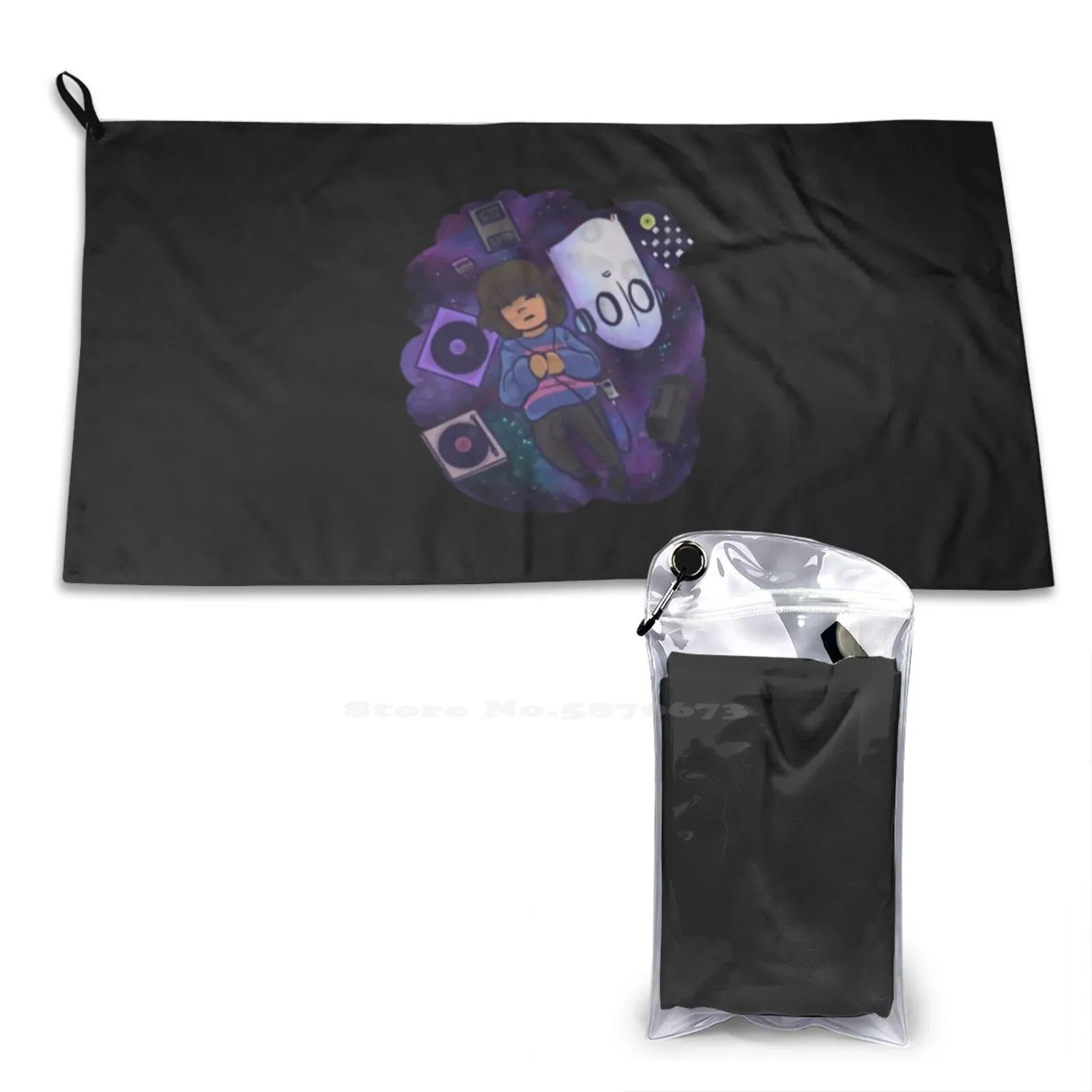 Pathetic House Custom Soft Sport Towels Home Outdoor Undertale Alphys Flowey Frisk Ghosts Indie Games Mettaton Muffet Music